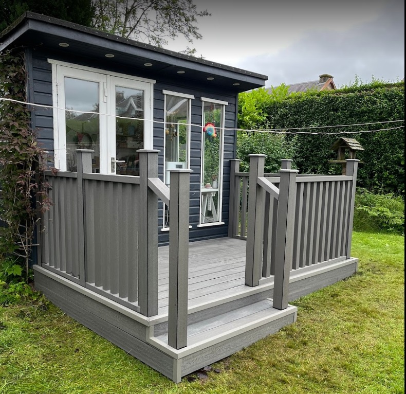 Composite balustrading fitted on a job in Dunblane earlier this year 